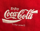 Vintage Sportsmaster Coca Cola Jacket Mens Medium Red Polar Fleece Full Zip Coat