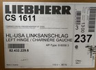 Liebherr Cs1611 30  Left Hinge Bottom Freezer Refrigerator - Stainless Steel