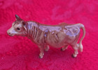 Vtg Hagen-renaker Miniature Ceramic Jersey Cow Bull Calf Family