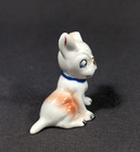Vtg Ceramic Terrier Puppy  cross-eyed Bee On Nose occupied Japan Post War Whimsy