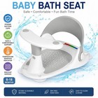 Premium Baby Bath Seat Non Slip Suction Cups Temperature Indicator Safe