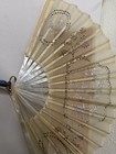 Antique D Samuel   s Lace And Sequin Fan With Original Box
