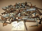 130 - Vintage Flat Head Steel Wood Screws  Nice Mixed Lot   1 2  - 2  Long     5