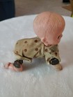 Vintage Celluloid Baby Crawls Wind-up Japan Toy 1940s Tested Works Great Collect