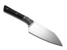 Microtech Knives 3300b-10bk Black G10 M390mk Steel Small Santoku Kitchen Knife
