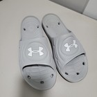 Under Armour Locker Iv Grey  Slides Sandals Mens Sz 12