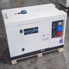 Kather Stationary Single Phase Industrial Generator Silent Type White orange
