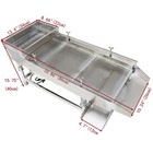 110v Linear Vibrating Screen 0 5mm Hole Sifter Electric Sieve Straight Shaker