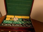 Vintage 2008 Face Up Gaming 2-layer Wooden Poker Chip Set Custom  Case