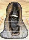 Hand Crafted Lap Harp Zither With Mountain Man Spirit Figure Ah-weh Hut Crafts