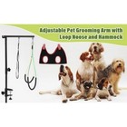 Professional Small Dog Grooming Arm With Hammock Adjustable No Sit Haunch Holder