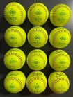 Dudley Thunder Heat Used Slow Pitch Softballs Asa usa 12 Inch One Dozen Leather