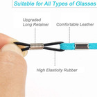 4 Pcs Eyeglass Cords  Sunglasses String Holder Straps  Leather Glasses Chain Lan
