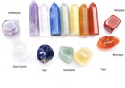 7 Chakra Crystal Healing Kit Reiki Wands Points   Tumbled Stones Set