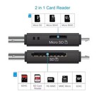 Micro Usb Otg To Usb 2 0 Adapter Sd micro Sd Card Reader With Standard Usb Male
