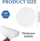 10 100 Sheets Microwave Kiln Papers 4 7 Inch Round Ceramic Fiber Paper Insulatio