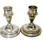 Vtg 2  Lord Saybrook International Sterling Silver Candlestick N211