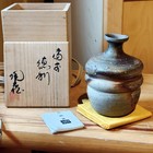 Konishi Tozo Bizen Sake Bottle Tokkuri  Japan Pottery