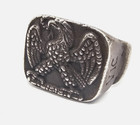 Ancient Roman Legionary Silver Ring Eagle Legion Vi Victrix Artifact 50 Ad