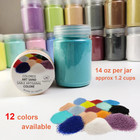 12 Colors Art Sand Kits colorful Unity Sand For Wedding Ceremony crafts diy Draw