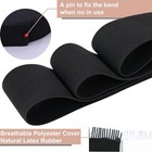 Xkdous Elastic Band For Sewing  0 75 Inch 16 2 Count  pack Of 1   Black white 