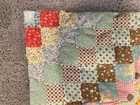 Vintage Handmade Baby Crib Quilt Nursery Rhymes   Patchwork 57 x36  Unisex