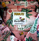 Reyn Spooner Men s   Peanuts In Japan  Nwt Tailored Fit Pink Button Front Sizes