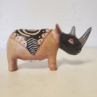 Rhino Figurine Kenya Swahili Hand-carved Stone  small Chips 