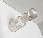 Antique Collectible Miniature Perfume Bottle W stopper   Glass Stem 2 5  Germany