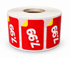  7 99 Pricing Stickers Red yellow 1 5  X 1  Retail Price Labels 1000 Count