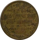 New York City Ny Chelsea Wine   Liquor Stuyvesant Rye Whiskey Drink Trade Token