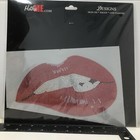 Rhinestone Design  biting Lip  Iron On Transfer Hot Fix  21031  bulk 4 Pieces 
