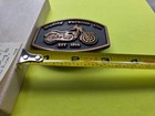 1978 Dudley Perkins Brass Belt Buckle  73 Celebrating Low Rider Harley Davidson