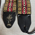 Vintage Ace Beautiful Pattern Woven Guitar Straps Made In Usa Tapestry