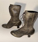   Antique Late 1800   s early 1900   s Victorian Womens High Lace Up Leather Boots