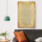 The Apostles Creed Canvas Wall Art - Vintage Christian Prayer Poster