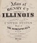 1875 Illinois County Map Piatt - Champaign - Vermilion - Original Antique