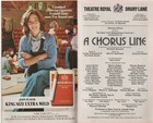A Chorus Line Program Theatre Royal Drury Lane London September 1978 Playbill
