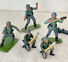 Collectible Hand Painted  Dinky Toys Soldiers World War Ii German 88mm Gun Crew