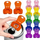 12pcs Soda Can Opener And Drink Protector Set  Colorful Pop Can Opener Tool F   