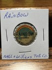 Rainbow By Nall   Williams Tob  Co  Vintage Tin Tobacco Tag