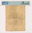Sweden Banknote 8 Schillingar Banco 1837 Pmg Grade F 15