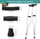 Replacement Crutch Pads 6 Pieces Crutch Accessory Replacement Kit With Armpits