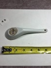 Lot Of 6 Vintage Chinese White Ramen Long With Hook Ceramic Soup Spoons  s-40