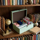 Decorative Storage Box  Large Wooden Keepsake Box With Lid   Shelf Styling Decor