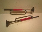 2 Clean Vintage Large 20  Solid Brass Decorative   Display Bugles Free Shipping