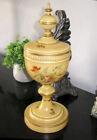 Early 19th Century Toleware Tole Lidded Urn Hand-painted Floral