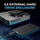 Sabrent 2 5 Inch Sata To Usb 3 0 Tool Free External Hard Drive Black 