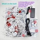 108ft Permanent Outdoor Lights 72leds Rgb Led Eave Light With App Remote Control