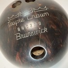 Vintage Brunswick Tripple Crown Copper Metalic Black Bowling Ball 16 Lbs Arc220